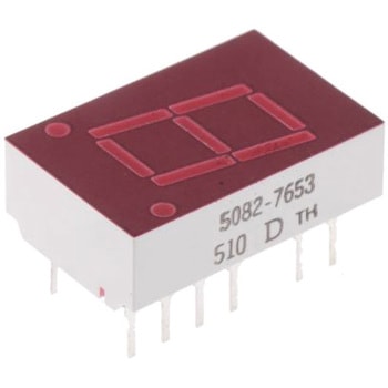 Broadcom 7セグメント 文字高 10.9mm 単桁 LED 数字表示器 BROADCOM