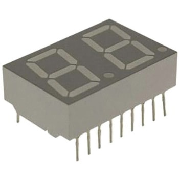 Broadcom 7セグメント 文字高 14.2mm 2桁 LED 数字表示器 BROADCOM