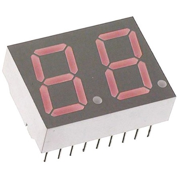 Broadcom 7セグメント 文字高 14.2mm 2桁 LED 数字表示器 BROADCOM