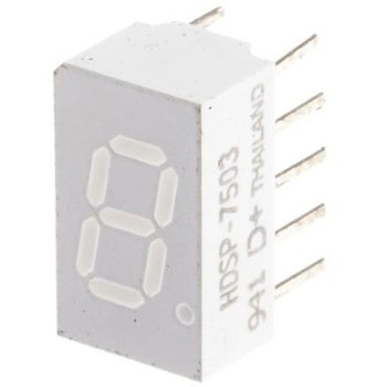 Broadcom 7セグメント 文字高 7.6mm 単桁 LED 数字表示器 BROADCOM