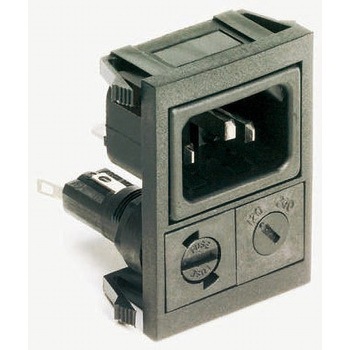 Bulgin IECプラグ C14 オス スナップイン 10A BULGIN