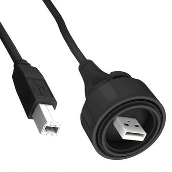 Bulgin USBケーブル  USB 2.0 オスUSB A → オスUSB B BULGIN