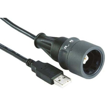 Bulgin USBケーブル  USB 2.0 オスUSB B → オスUSB A BULGIN