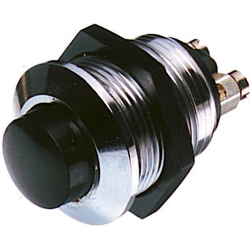 Bulgin 押しボタンスイッチ 2 A モーメンタリ パネルマウント 1極オン / オフスイッチ 19.2mm BULGIN