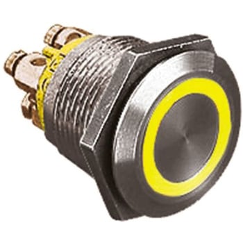 Bulgin 押しボタンスイッチ 50 mA @ 24 V dc パネルマウント SP BULGIN