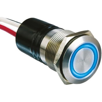 Bulgin 押しボタンスイッチ 50 mA @ 24 V dc モーメンタリ パネルマウント BULGIN