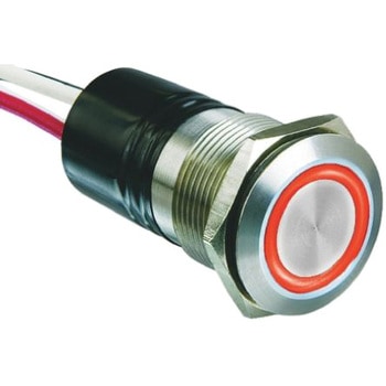 Bulgin 押しボタンスイッチ 50 mA @ 24 V dc モーメンタリ パネルマウント BULGIN