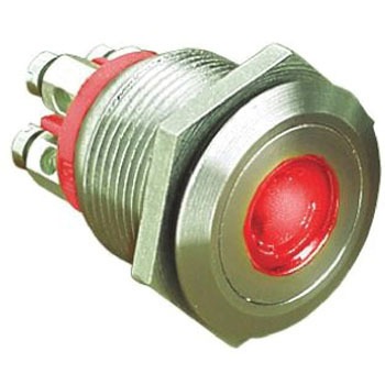 MPI001/TE/RD/6 Bulgin �����{�^���X�C�b�` 50 mA @ 24 V dc ���[�����^�� �p�l���}�E���g BULGIN 49873146