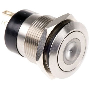 MPI001/RP/RD/24 Bulgin �����{�^���X�C�b�` 50 mA @ 24 V dc ���[�����^�� �p�l���}�E���g BULGIN 49873234