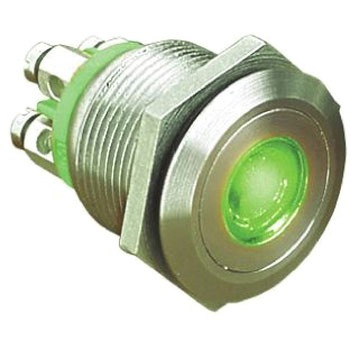 Bulgin 押しボタンスイッチ 50 mA @ 24 V dc モーメンタリ パネルマウント BULGIN