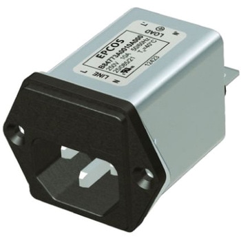 EPCOS EMCフィルタ (IEC インレットフィルタ) 単相 2A パネルマウント 0.1 x 1 μF 2200 x 2 pF EPCOS