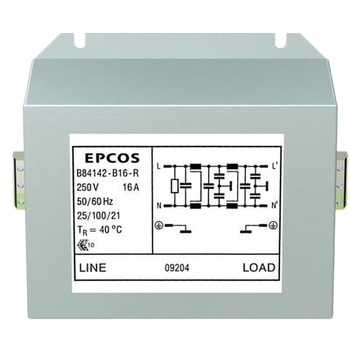 EPCOS RFIフィルタ 単相 12A スクリューマウント 2.77 mA 30mΩ EPCOS