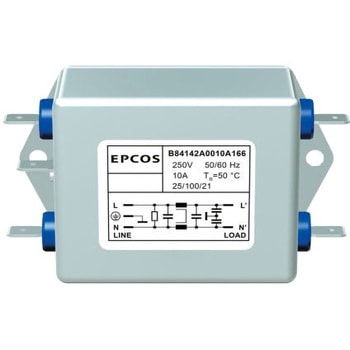 EPCOS RFIフィルタ 単相 10A フランジマウント EPCOS