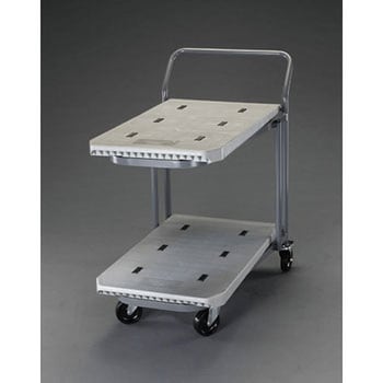 810x480mm/200Kg 運搬車(二段式/プラスチック製) エスコ