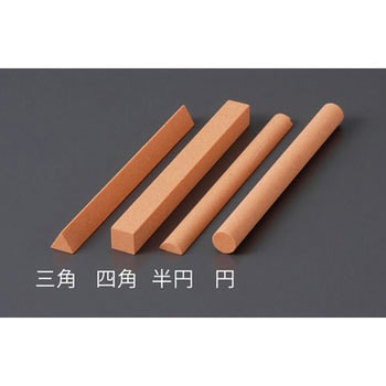 #600/100x9.5mm スティック油砥石(半丸) エスコ