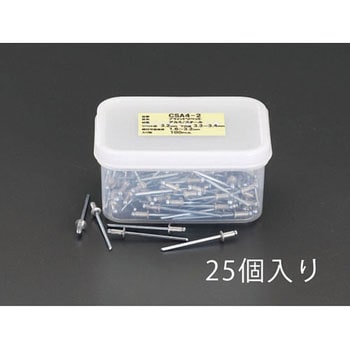 12.3-16 mm/6.4mm ブラインドリベット(25本) エスコ