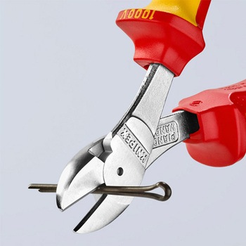 180mm 強力型ニッパー・絶縁(グリップ付/メッキ) エスコ