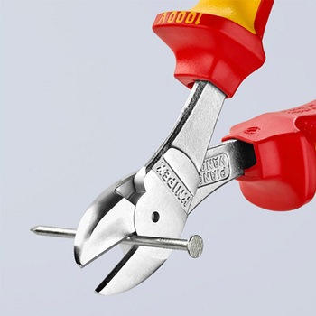 180mm 強力型ニッパー・絶縁(グリップ付/メッキ) エスコ