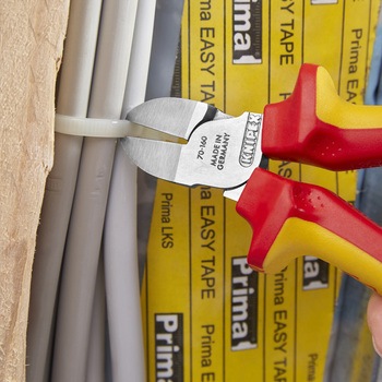 160mm 電工ニッパー・絶縁(グリップ付/メッキ) エスコ