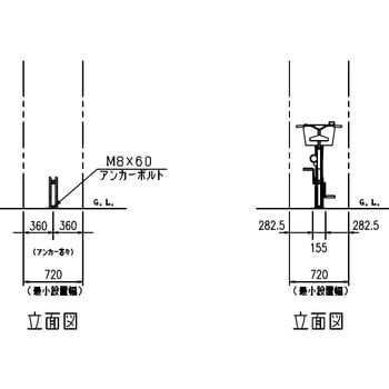 独立式サイクルスタンド(CS-G型) ダイケン 駐輪用スタンド 【通販