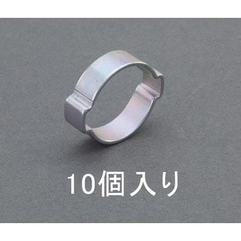 37-40mm ホースクランプ(ツーイヤー型/10個) エスコ