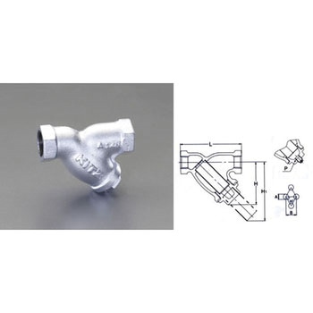 1・1/2” ストレーナー(ダクタイル鋳鉄製) エスコ