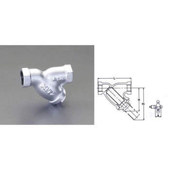 1/4” ストレーナー(ダクタイル鋳鉄製) エスコ