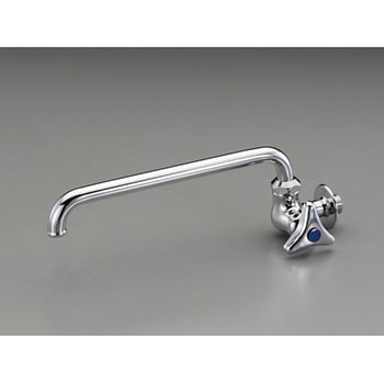 PJ 1/2”長パイプ横型自在水栓 エスコ