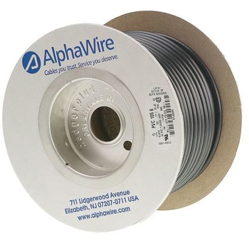 Alpha Wire ケーブルシールド PVC 黒 ALPHA