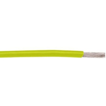 Alpha Wire フッ素樹脂ケーブル 黄  導体材質：銀めっき銅線 30m 22 AWG ALPHA