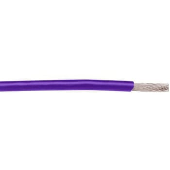 Alpha Wire フッ素樹脂ケーブル 紫  導体材質：銀めっき銅線 30m 24 AWG ALPHA