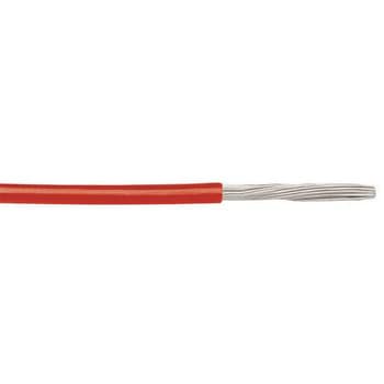 Alpha Wire フッ素樹脂ケーブル 赤  導体材質：銀めっき銅線 30m 24 AWG ALPHA
