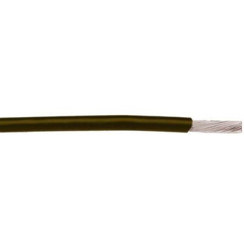 Alpha Wire フッ素樹脂ケーブル 茶  導体材質：銀めっき銅線 30m 24 AWG ALPHA