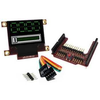 4D Systems 0.96インチ パッシブマトリクス 有機EL ディスプレイ 96 x 64 Arduino 用 4D SYSTEMS