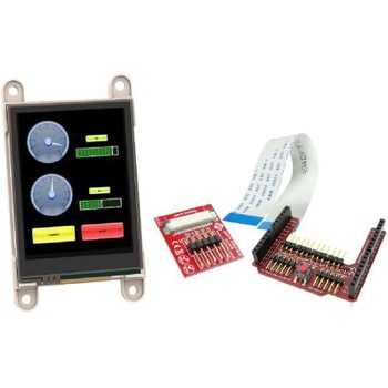 4D Systems 2.4インチ TFT 液晶ディスプレイ 240 x 320 Arduino 用 タッチパネル 抵抗性 4D SYSTEMS