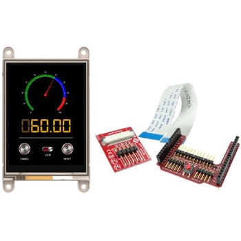 4D Systems 3.2インチ TFT 液晶ディスプレイ 240 x 320 Arduino 用 タッチパネル 抵抗性 4D SYSTEMS