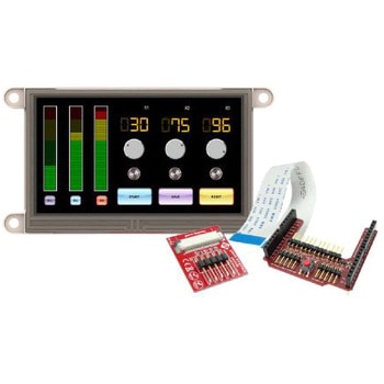 4D Systems 4.3インチ TFT 液晶ディスプレイ 480 x 272 Arduino 用 タッチパネル 抵抗性 4D SYSTEMS
