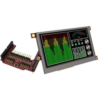 4D Systems 4.3インチ TFT 液晶ディスプレイ 480 x 272 Arduino 用 タッチパネル 抵抗性 4D SYSTEMS