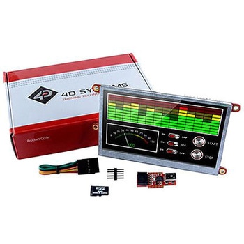 4D Systems 4.3インチ TFT 液晶ディスプレイ 480 x 272 タッチパネル 抵抗性 4D SYSTEMS