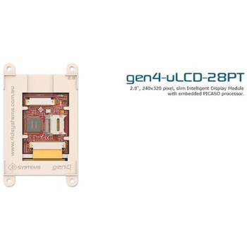 4D Systems 71.12mm TFT 液晶ディスプレイモジュール 240 x 320 Raspberry Pi 用 タッチパネル 4D SYSTEMS