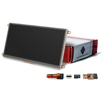4D Systems 7インチ TFT 液晶ディスプレイ 800 x 480 タッチパネル 抵抗性 4D SYSTEMS