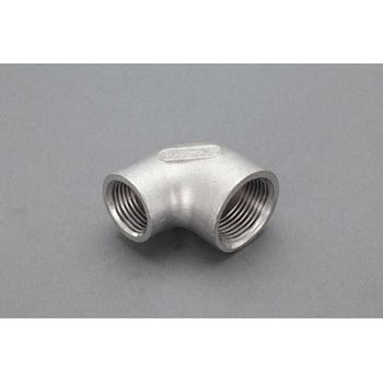 Rc 3/8”xRc 1/4” 異径エルボ(ステンレス製) エスコ