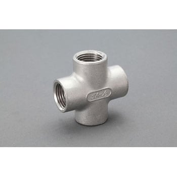 Rc 3/8”  クロス継手(ステンレス製) エスコ