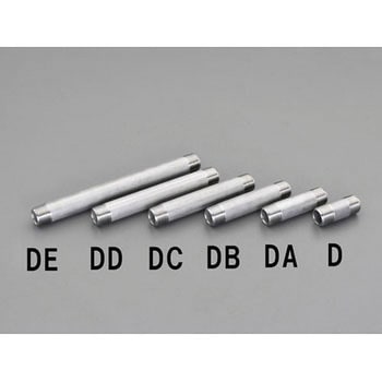 R 3/4”x50mm 両ねじニップル(ステンレス製) エスコ