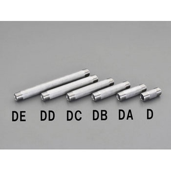 R1・1/2”x125mm 両ねじニップル(ステンレス製) エスコ