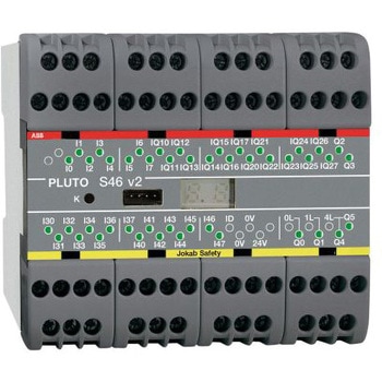 ABB セーフティコントローラ S46 v2シリーズ セーフティ 入力 24 点 セーフティ 出力 16 点 ABB