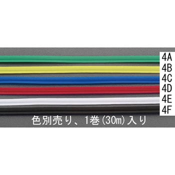 4mmx30m ビニタイ(ポリエチレン製/緑) エスコ