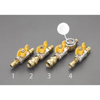 F3/8”xF3/8” ボールバルブ(サービス用) エスコ