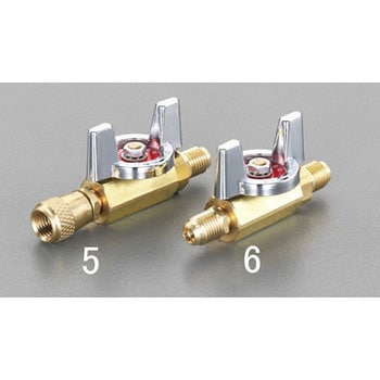 F1/4”xF1/4” ボールバルブ(サービス用) エスコ