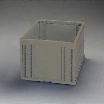 649x439x327mm/74.0L 折畳コンテナ(OD色) エスコ